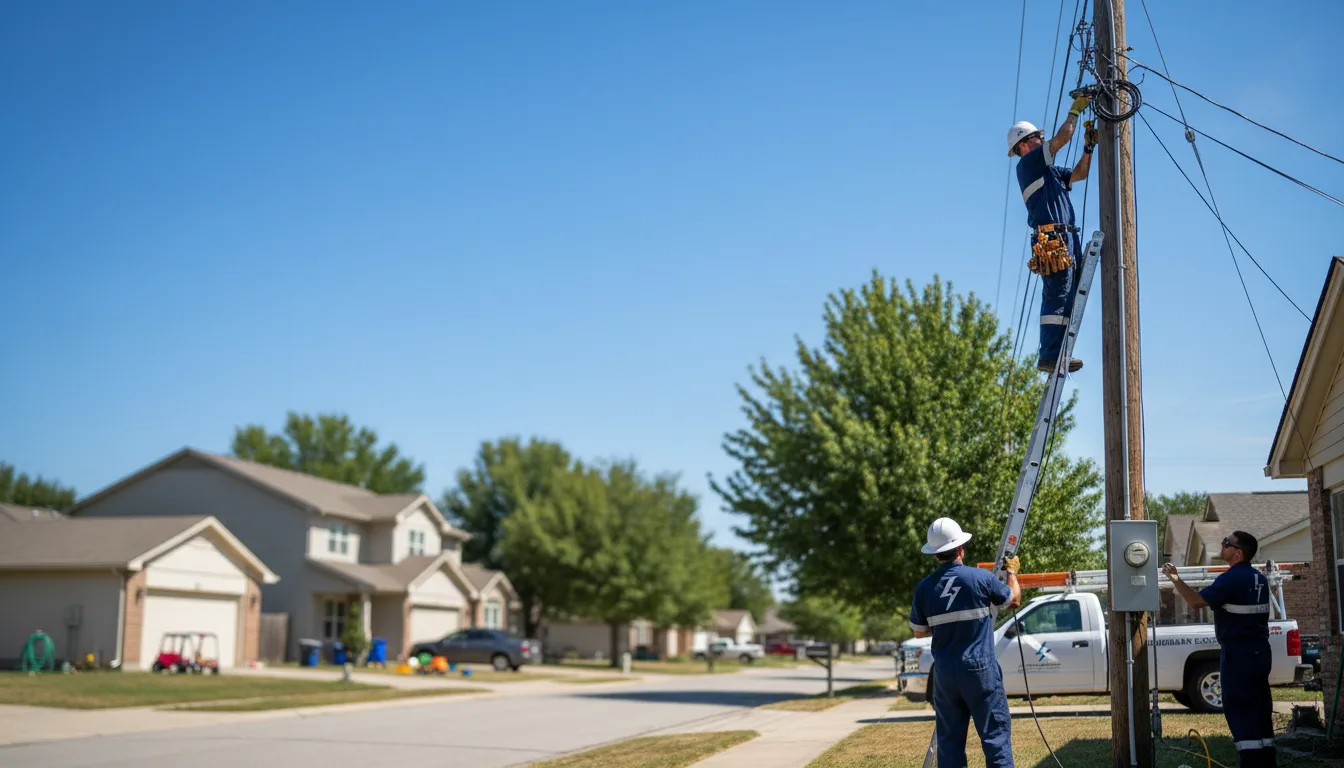 Residential electrician providing installation services in Morrow, GA